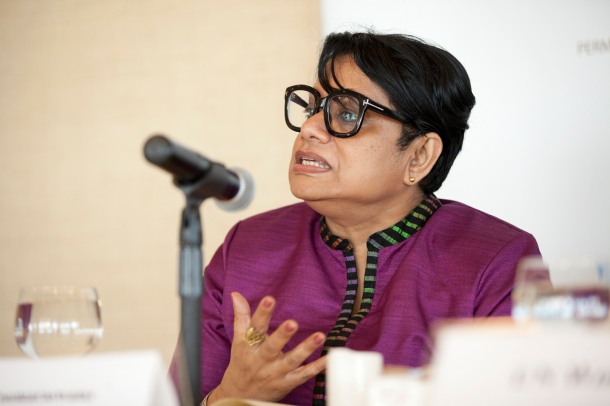 Radhika Coomaraswamy, lead author of the Global Study on the Implementation of UNSCR 1325