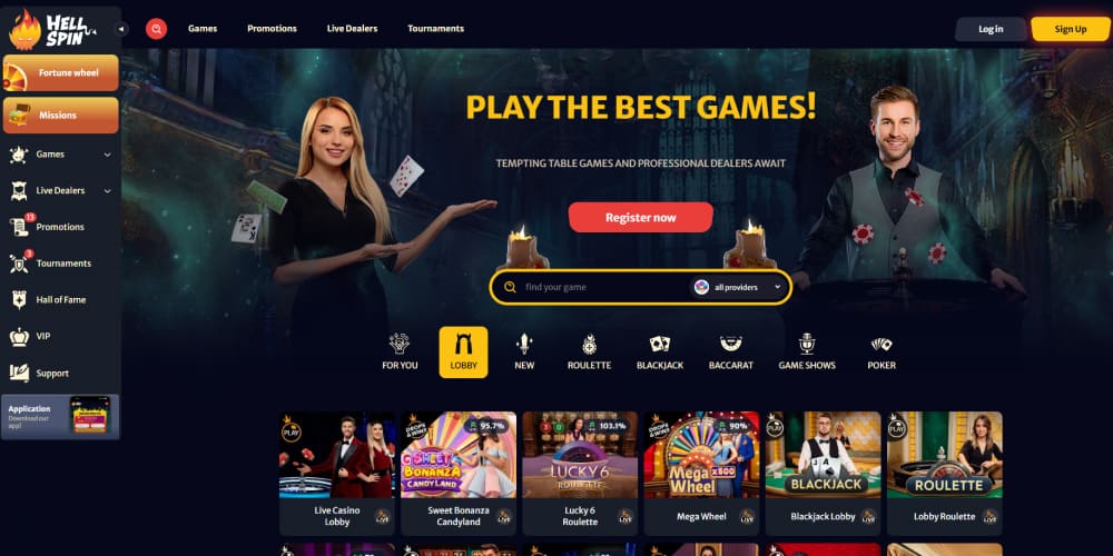 Hellspin Casino live