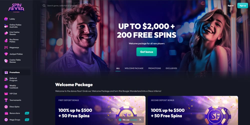 Spin Fever promotions