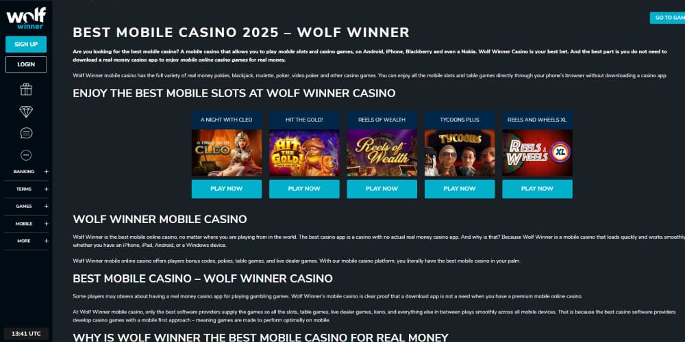 Wolf Winner mobile